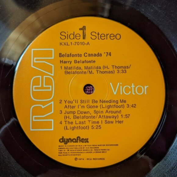 20% OFF Vintage Harry Belafonte Vinyl LP – Belafonte Canada ’74 - Picture 5 of 6